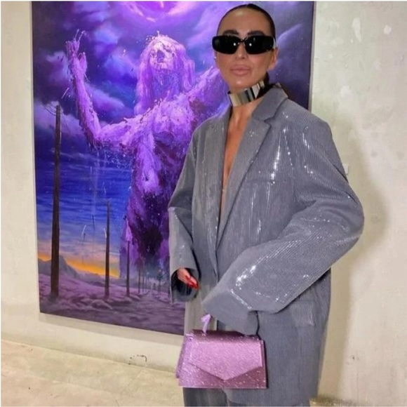 NWT Zara Sparkly Mini City Bag - Picture 4 of 9